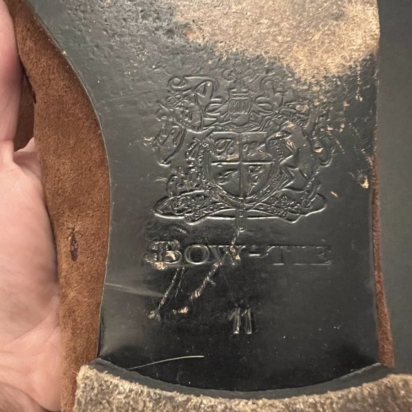 Bow Tie Mens Shoes Brown Skull Formal Velvet Loafer US 11 Smoking Shoes - Picture 11 of 14